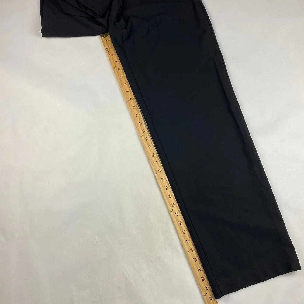 NWT Theory High Waist Wide Leg Precision Ponte Pants Women's Size 10 Black - Picture 11 of 14